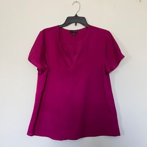 Flowy Dark Fuschia/Magenta Blouse
